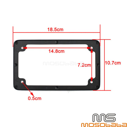 Chrome License Plate Frame Bracket for Harley Scooter Chopper 4" x 7"