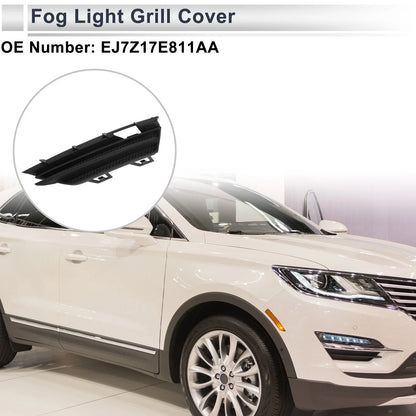 1 Pc Fog Light Grill for Lincoln MKC (2015–2019) No.EJ7Z17E811AA Black