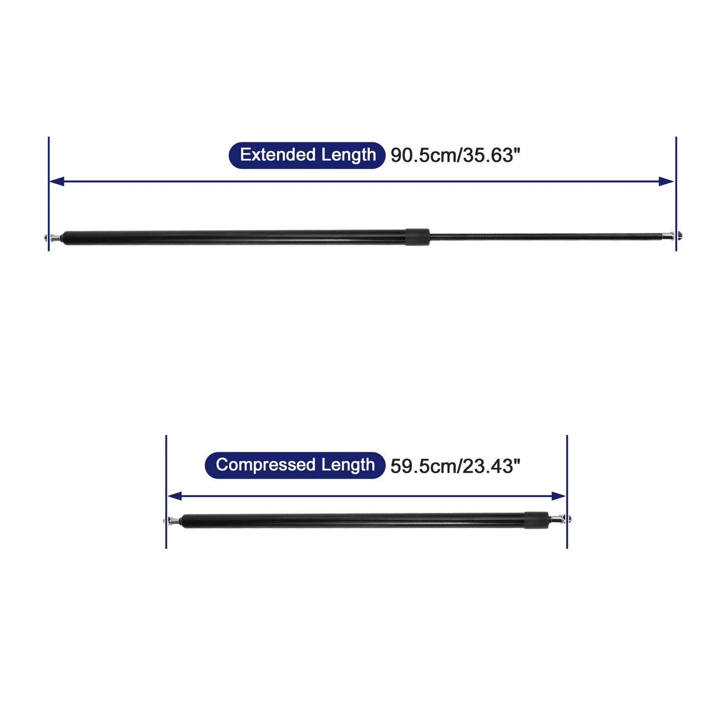 2X Rear Hatch Lift Support Struts No. 90451OOQAA for Nissan Primastar Bus (2002)