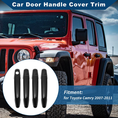 Car Door Handle Cover Trim for Toyota Camry (2007–2011) Black