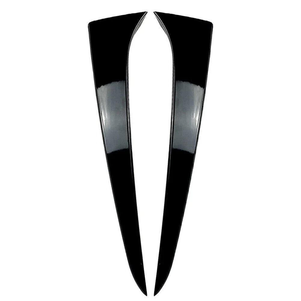 Gloss Black Rear Window Side Wing Trim Covers for Skoda Kamiq (2019-2023)