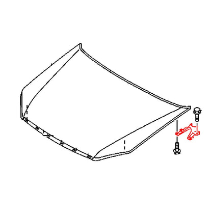 Hood Hinge Set for Isuzu D-Max Chevrolet RT50 RT85 (2012–2023)