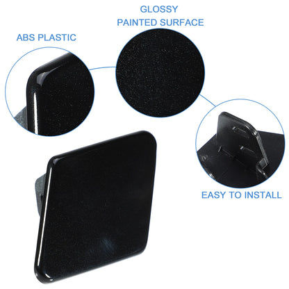 Left Front Headlight Washer Nozzle Cap for BMW 335i 335xi (2007–2013) No. 61678031307 Black