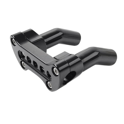 4" Tall Pullback Handlebar Riser 5-Hole Clamp for Harley Tour Super