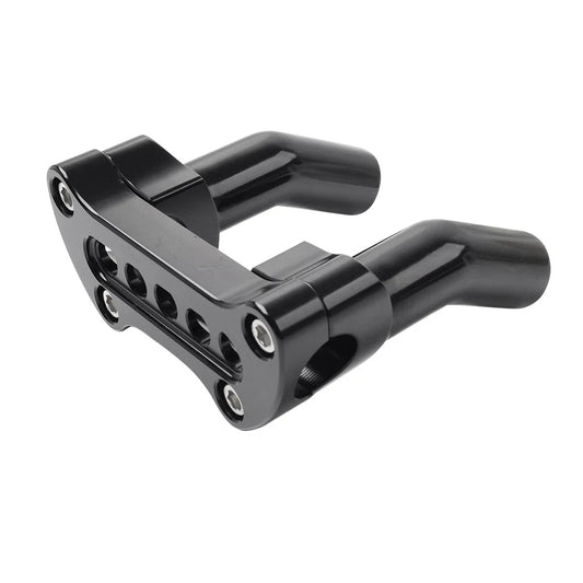 4" Tall Pullback Handlebar Riser 5-Hole Clamp for Harley Tour Super