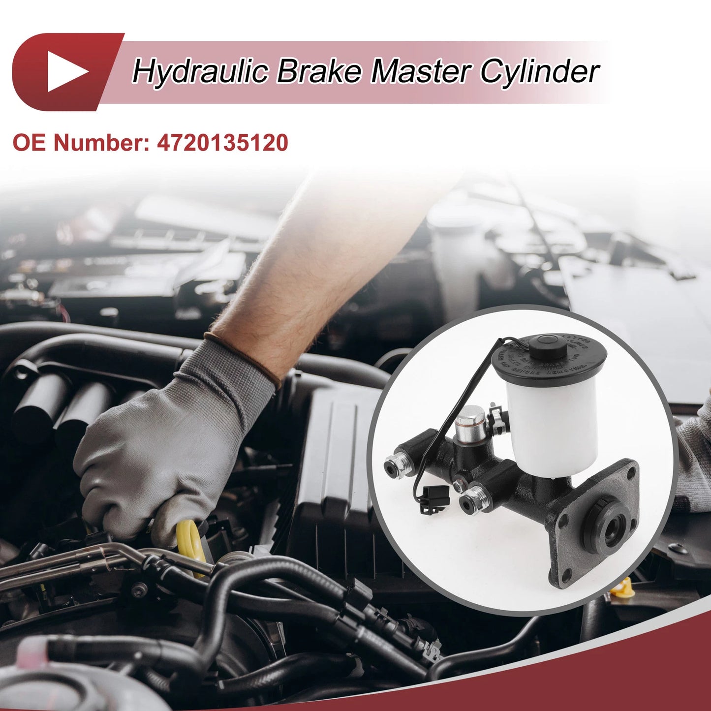 Brake Master Cylinder with Reservoir No. 4720135120 for Toyota Pickup (1981–1988)