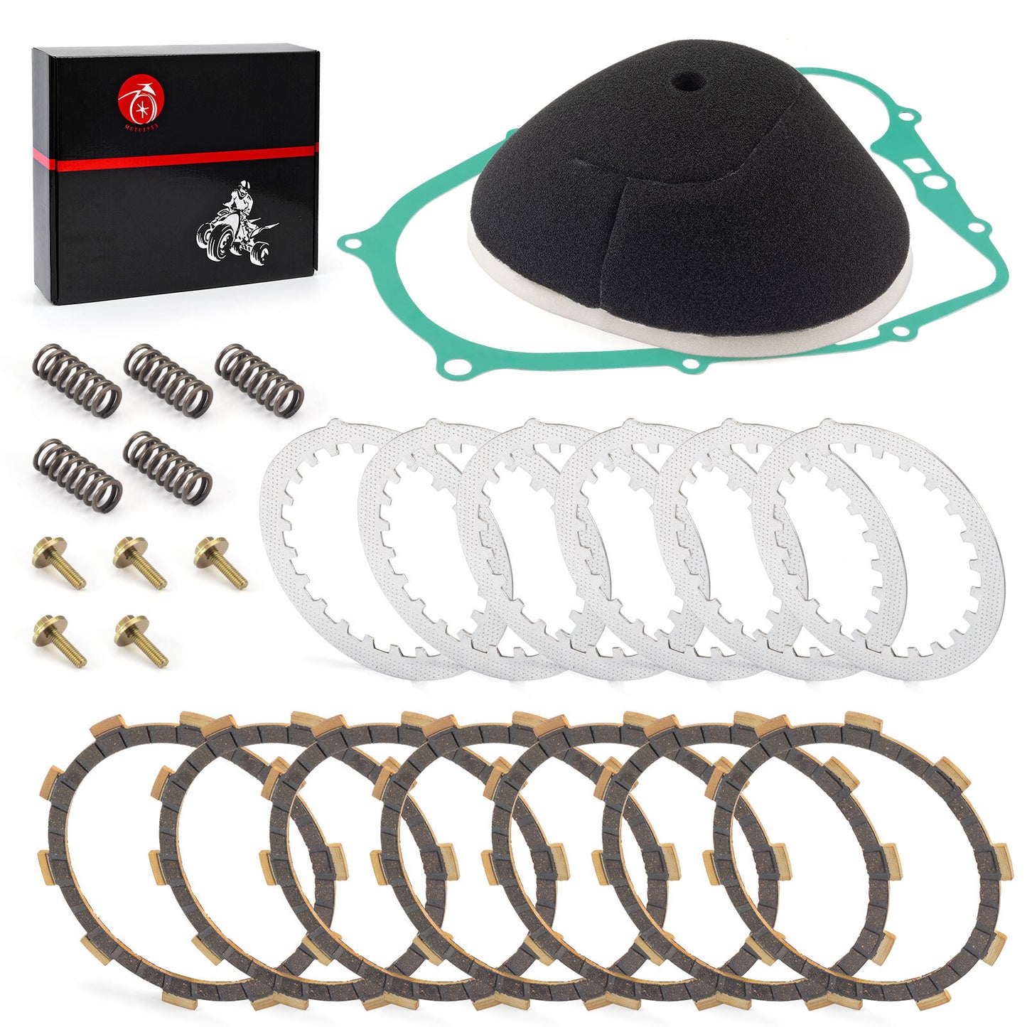 Clutch Kit with Heavy Duty Springs for Yamaha Blaster YFS200 (1988–2006)
