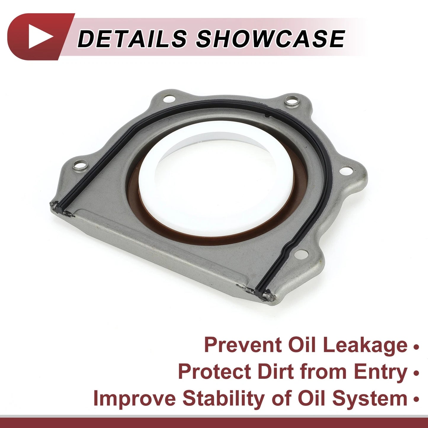 1 Pc Crankshaft Oil Seal with Flange for Chrysler Pacifica  No.68031388AA