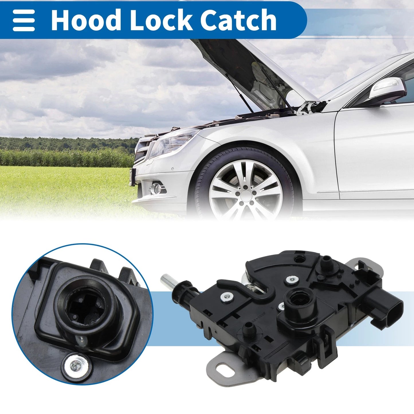 Hood Latch Assembly for Ford Focus (2000–2014) No. 3M5116700AC