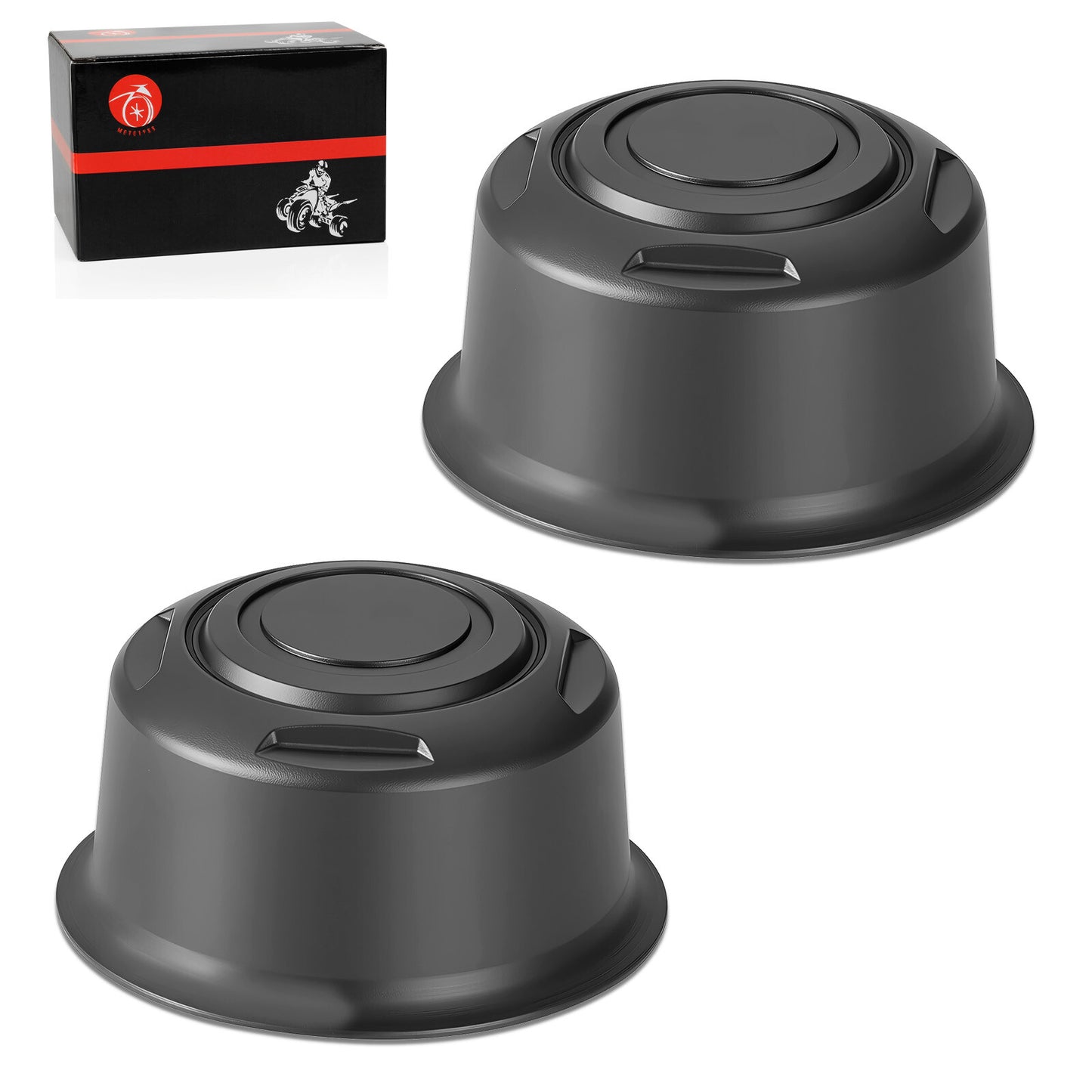 2 Wheel Center Dust Hub Cap for Yamaha Rhino 660 700 Grizzly 450 (2004–2014)