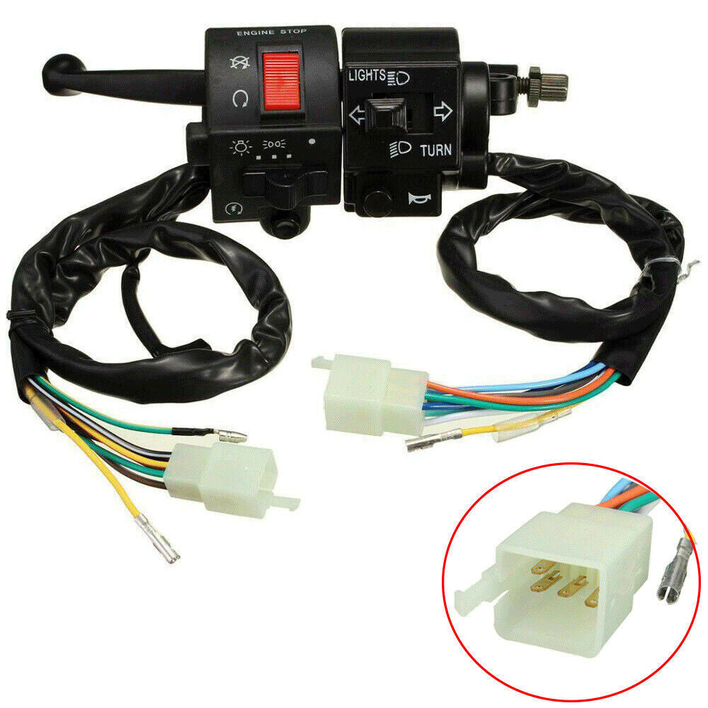 7/8" Handlebar Headlight Horn Turn Signal Switch for Motorcycle
