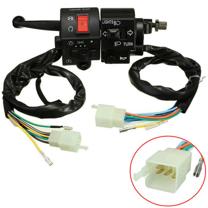 7/8" Handlebar Headlight Horn Turn Signal Switch for Motorcycle