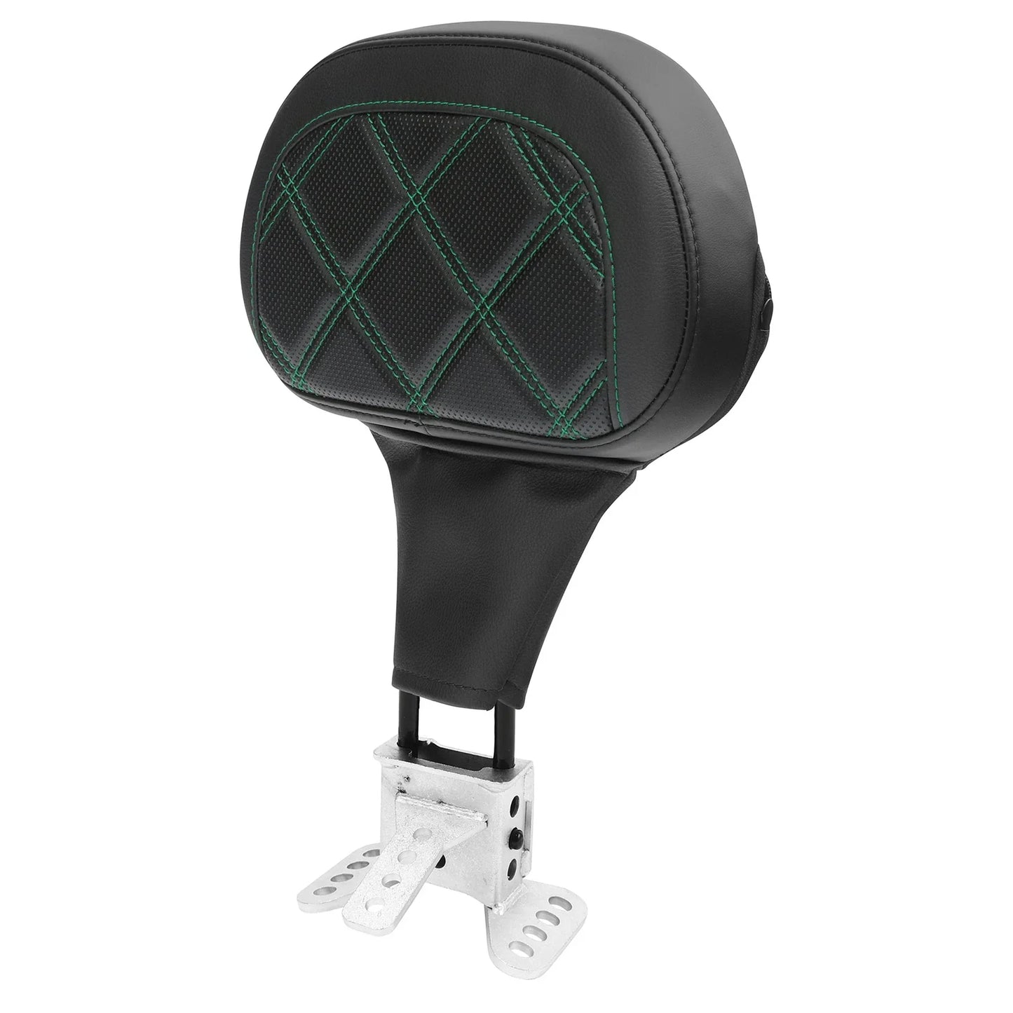 Black Green Driver Backrest Pad for Harley Touring Road King Glide (2009-2024)