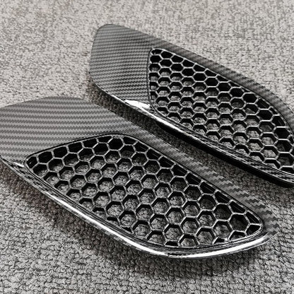 2X Carbon Fiber Bonnet Vent Hood for BMW E90 E91 E92 E93 (2007–2013)