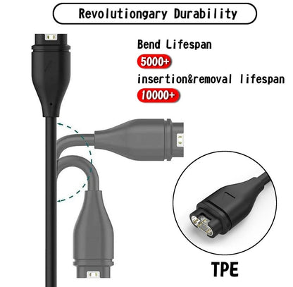 USB Charging Cable for Garmin Fenix 5 5S 5X Vivoactive 3 Vivosport (2017–2020)