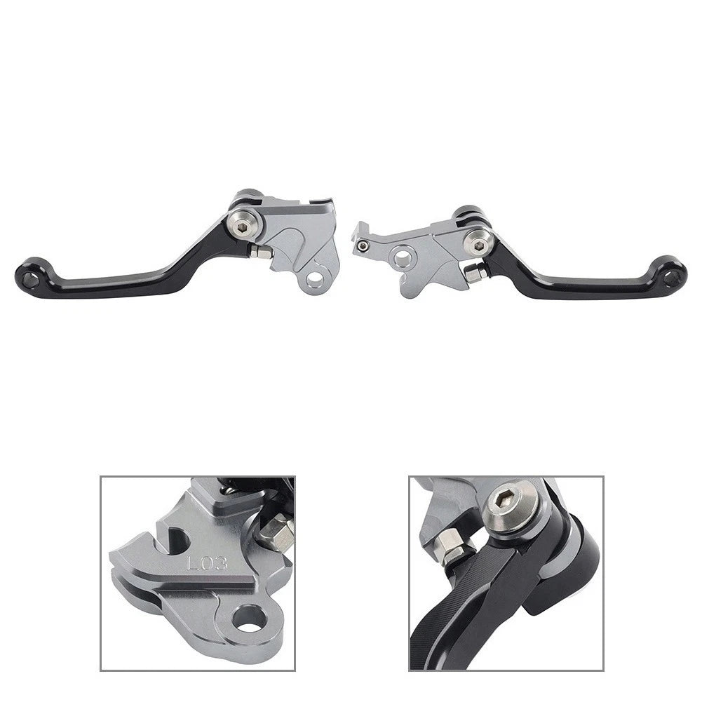 Black Pivot Brake Clutch Levers for Yamaha WR250F WR450F (2001–2016)