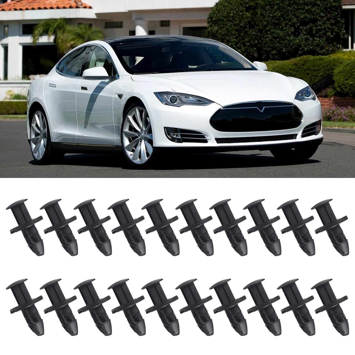 Undertray Rivets / Black ABS for Tesla Model 3 (2017–2026)