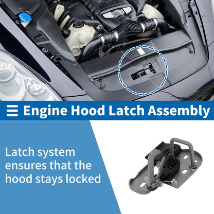 Hood Latch Assembly for Volkswagen Caddy III (2004–2015) No. 1T0823480B