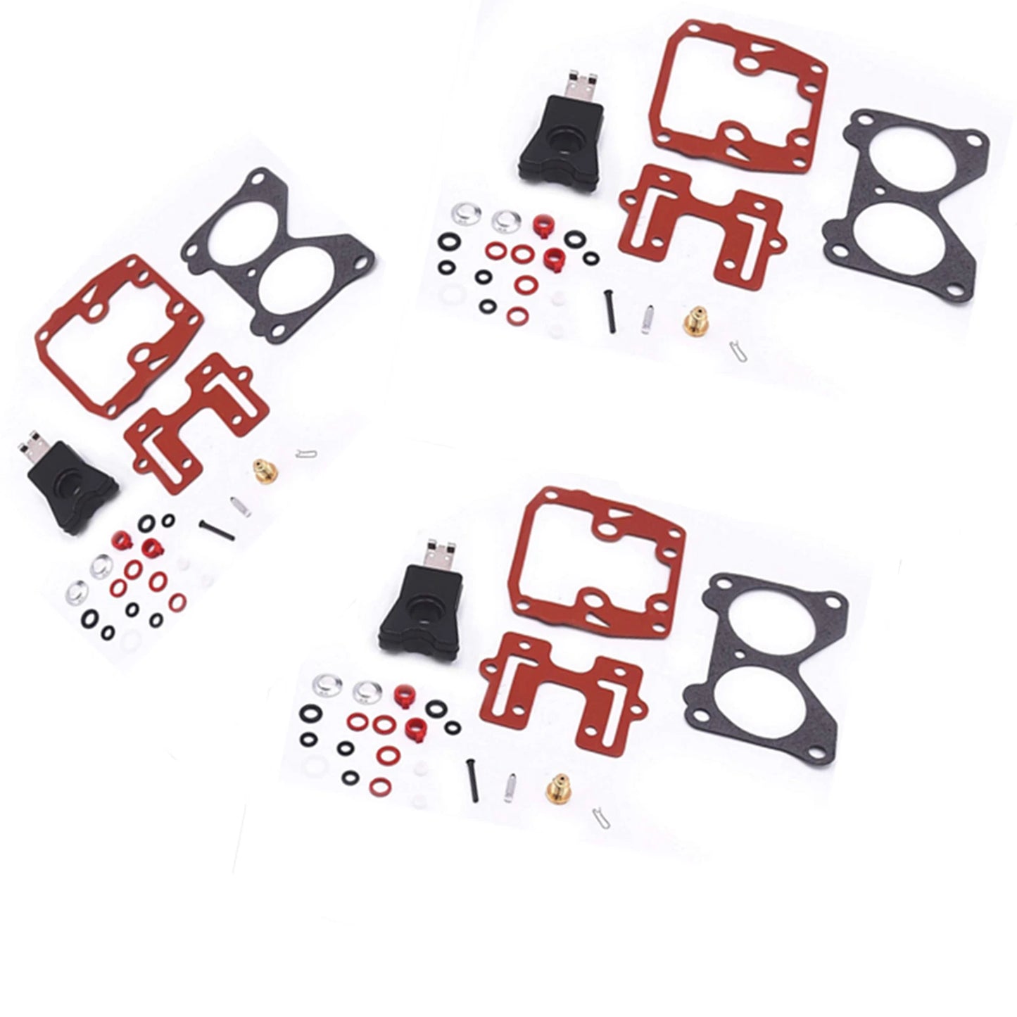 3 Pack Carburetor Rebuild Kit for Johnson Evinrude V6 (150–235 HP)