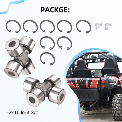2X U-Joint Kit for Can-Am Outlander 450 500 570 650 800 1000 (2015–2023)