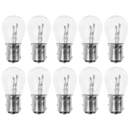 10x Stop Tail & Indicator Light Bulbs for 24V Vehicles (BAY15d)