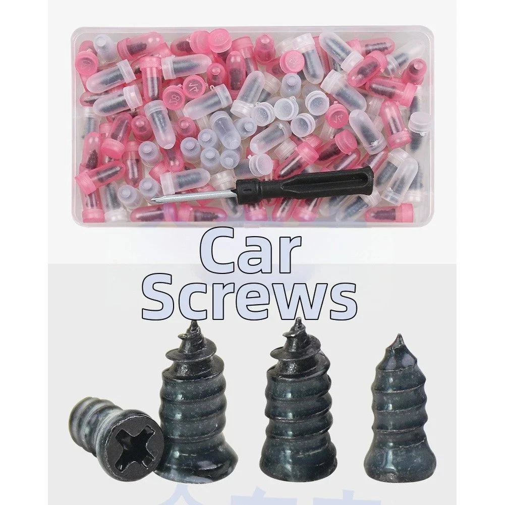 100PCS Tire Repair Nails Kit for Car Motorcycle Truck ATV Rubber Tire Repair