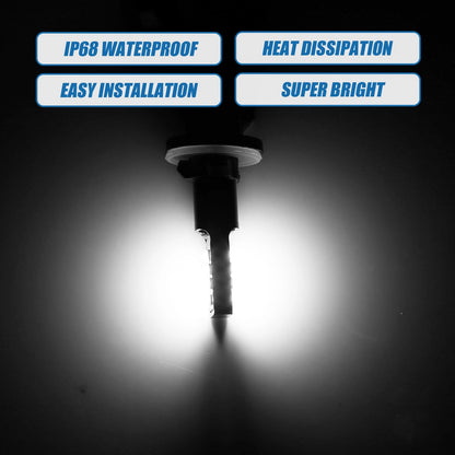 Set of 2 880 Fog Light Bulbs 80W 2525 Chips for Auto Lamp