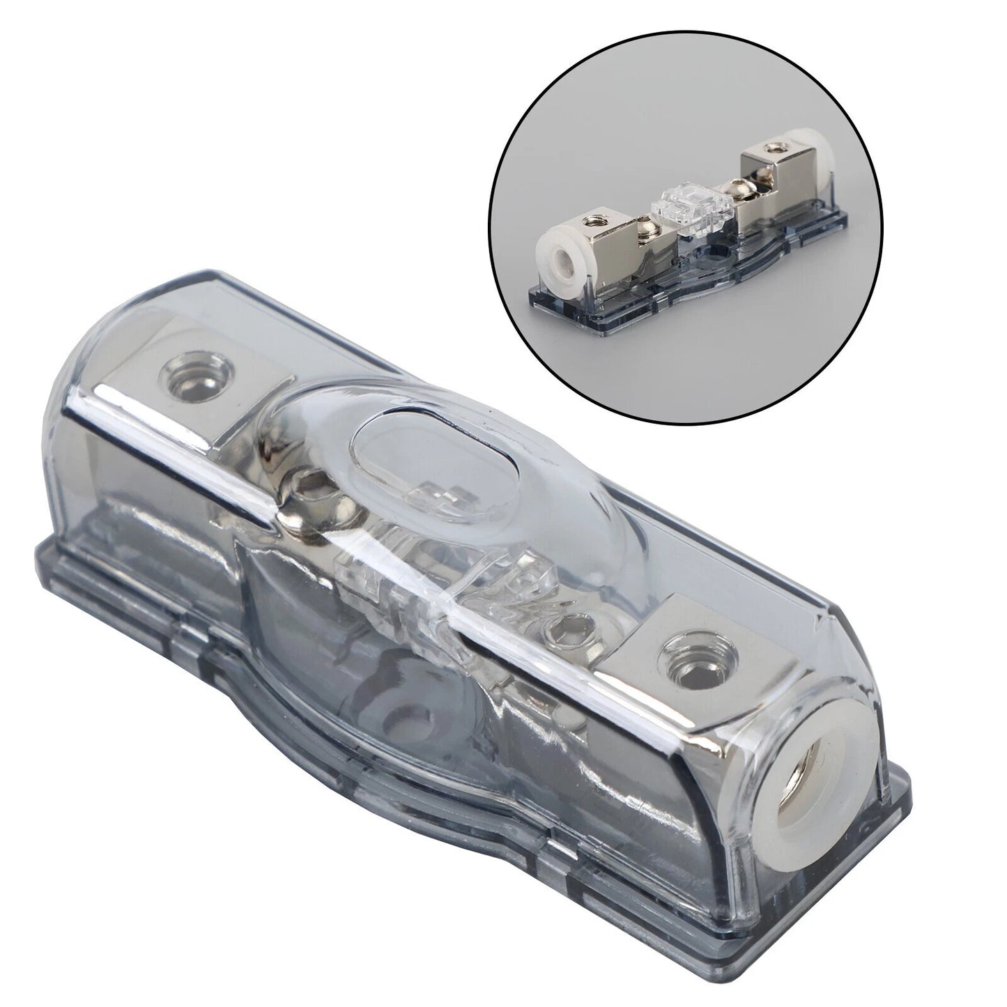 80 AMP Mini ANL Fuse Block for Car Audio (4/8 GA IN/OUT)