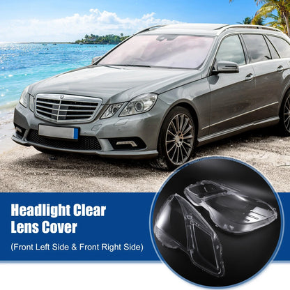 Car Headlight Clear Lens Cover for Mercedes Benz E Class (2010-2016)