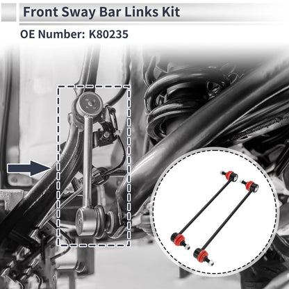 Set of 2 Front Stabilizer Bar Links for BMW 740i (1995–2001) No.K80235