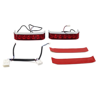 LED Saddlebag Run/Brake/Turn Light for Harley (2014–2019) - Chrome Housing, Red Lens