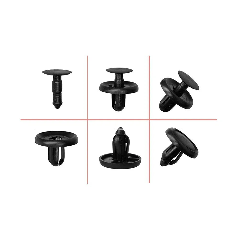 100x Bumper Clips Fender Push Rivets Retainer Fasteners for Toyota