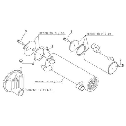 Zinc Anode Kit for Yanmar 6LY and 4LHA (Various Years)