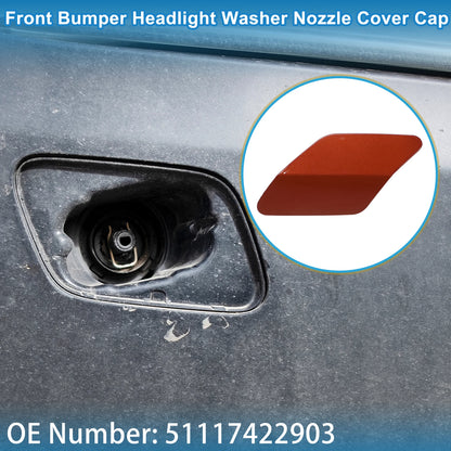 Front Left Washer Nozzle Cover Cap No. 51117422903 for BMW X6 (2015–2019) Red