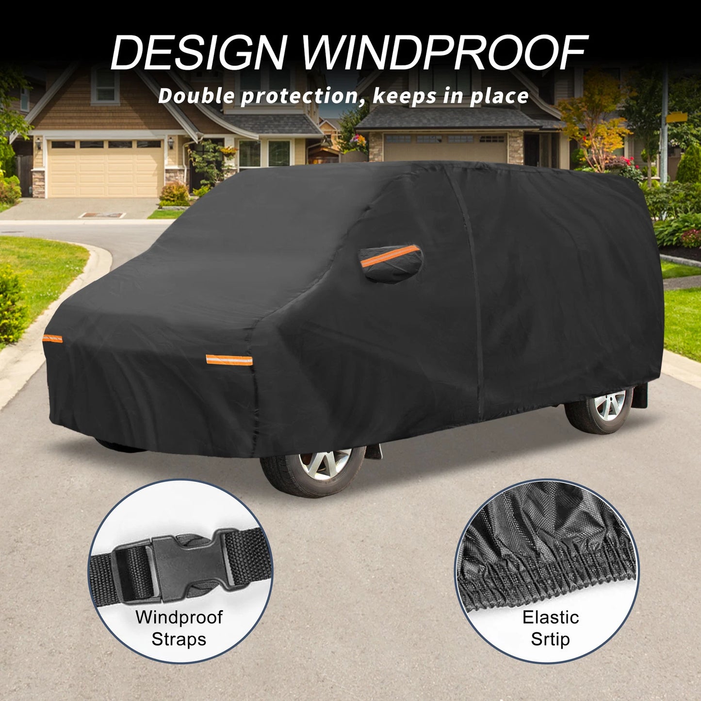 Waterproof Aluminum Film Car Cover for Ford Transit Connect (2010–2023)
