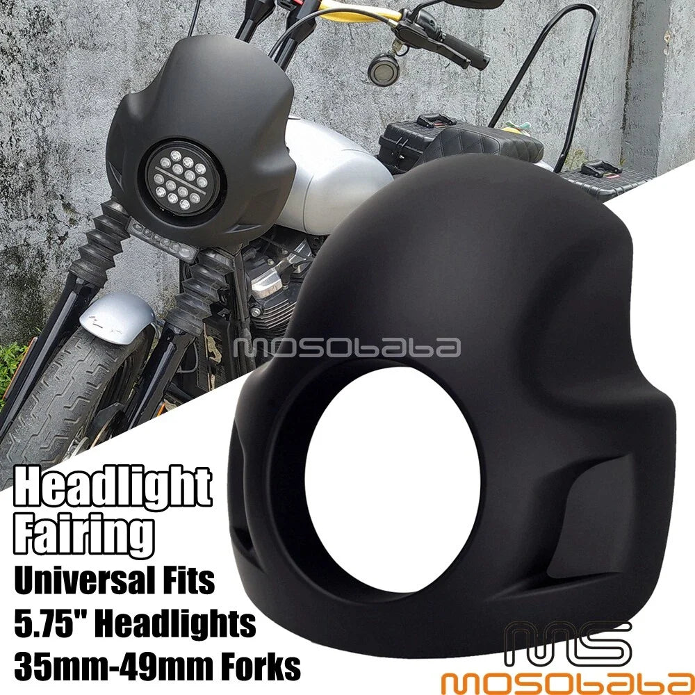 5.3/4'' Headlight Fairing Cover for Harley Sportster XL 1200 883 (2004-2023)