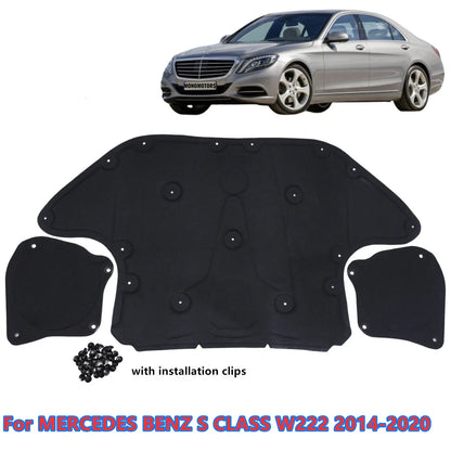 Engine Mat Blanket Insulation Pad for MERCEDES BENZ S CLASS W222 (2014–2020)