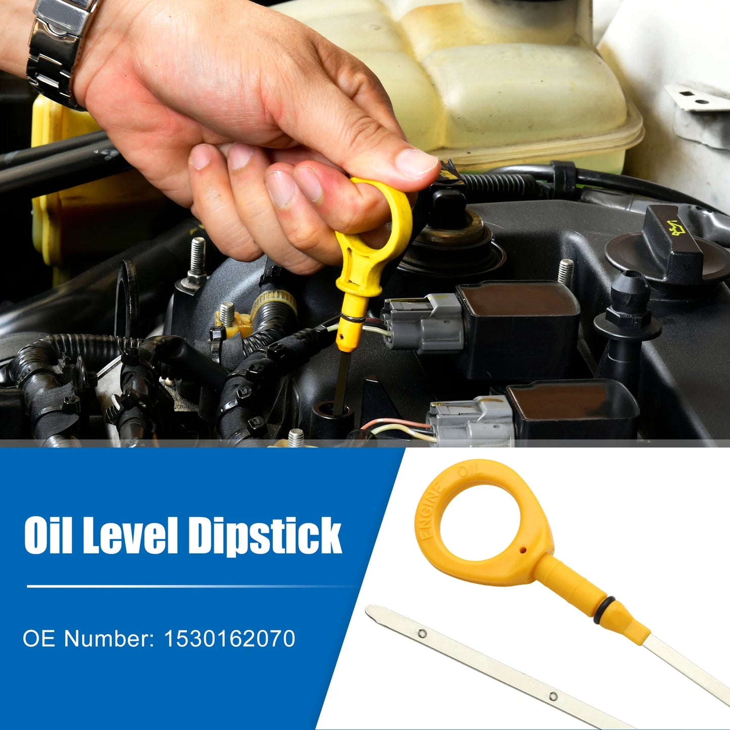 1 Pcs Engine Oil Fluid Level Dipstick for Toyota 4Runner (No. 1530162070)