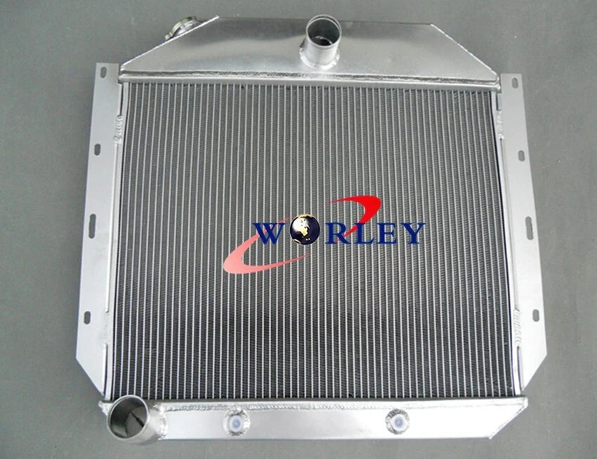 3 Row Aluminum Radiator with Fan for International Harvester Truck (1951–1957)