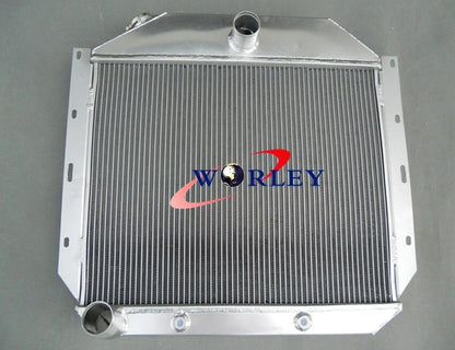 3 Row Aluminum Radiator with Fan for International Harvester Truck (1951–1957)