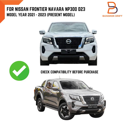 6" Glossy Black Fender Flares for Nissan Navara Ute (2021-2023)