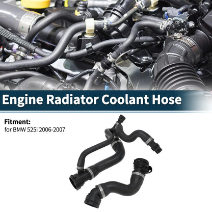 Water Pipes Engine Radiator Coolant Hose for BMW 525i (2006 - 2007)