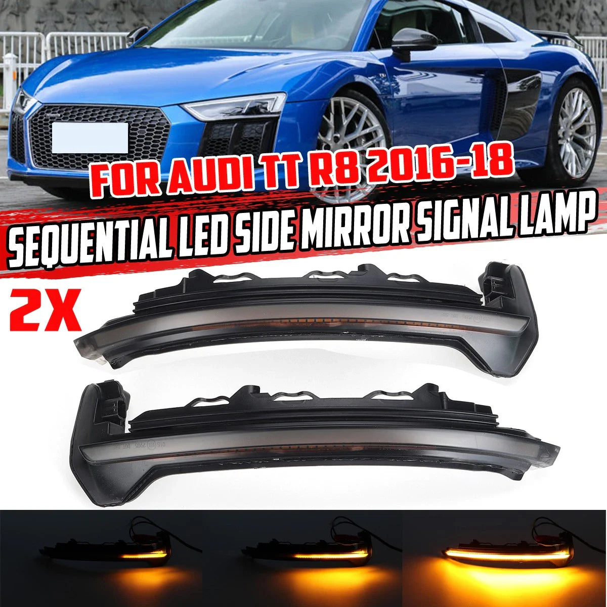 Dynamic LED Side Mirror Turn Signal Light  for Audi TT TTS 8S (2015-2020)