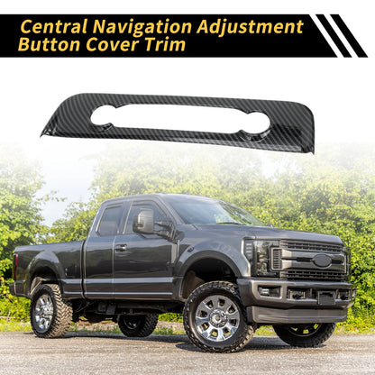 Carbon Fiber Pattern Navigation Adjustment Button Panel for Ford Maverick (2022–2024)