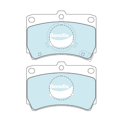 Set of 4 Bendix Front Disc Brake Pads for Mazda 323 (1985–1989)