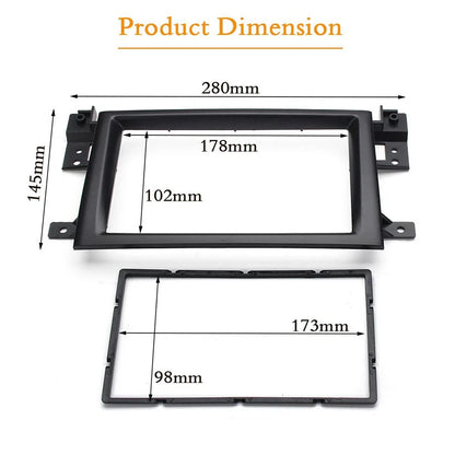 2Din Stereo Radio Fascia Panel Frame for Suzuki Grand Vitara (2005-2014)