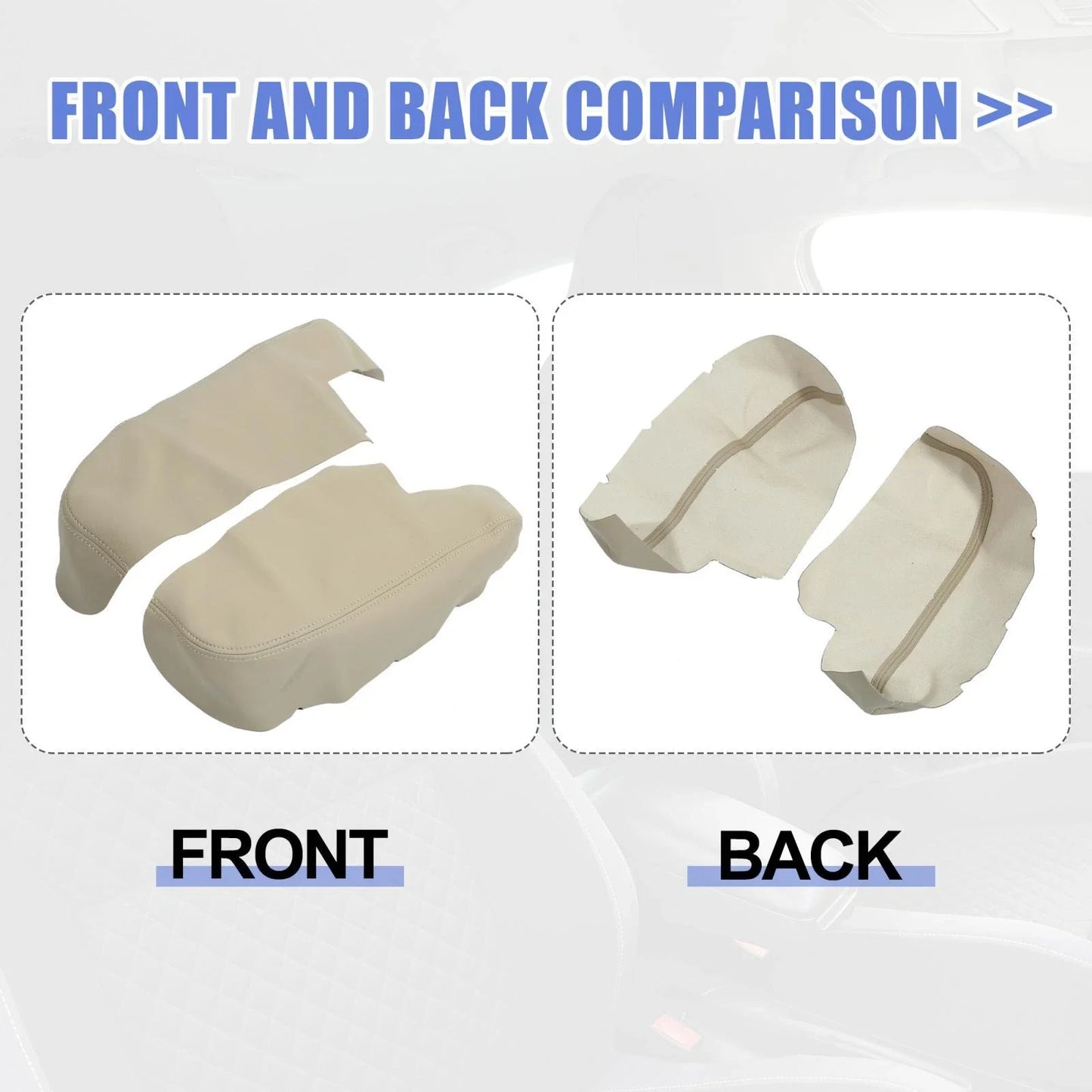 Front Door Armrest Cover Pad for Honda Ridgeline (2006-2014) - Beige