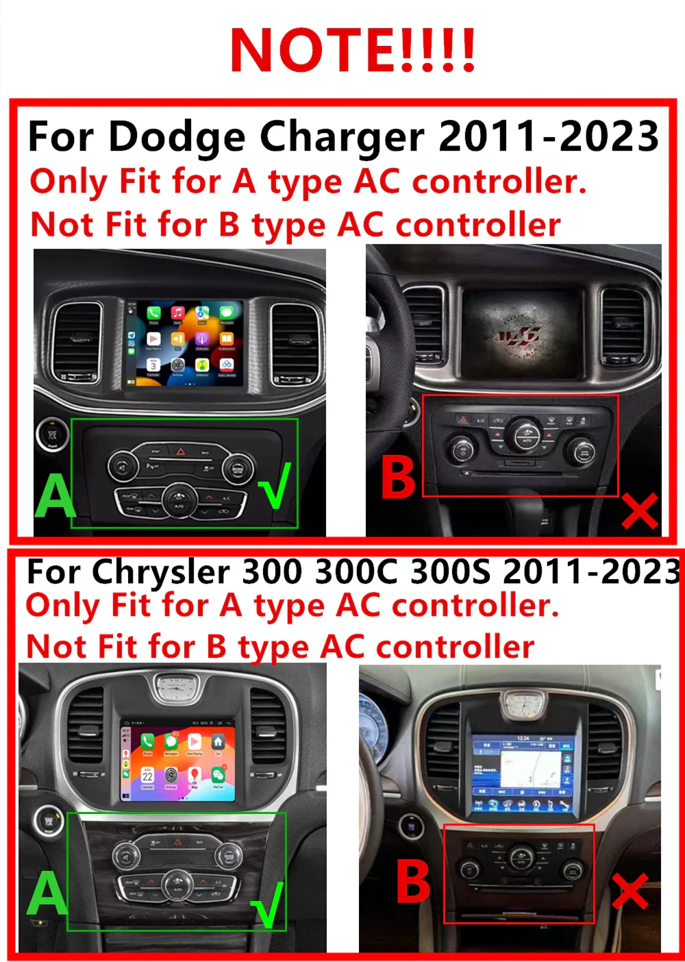 8.4'' Car Stereo GPS Navigation for Dodge Ram, Chrysler, Jeep Grand Cherokee