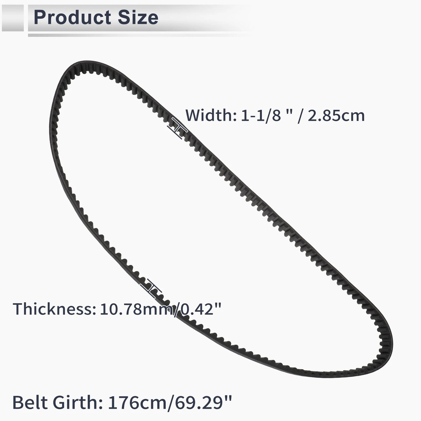 Drive Belt V-Belt No. 4004807 for Harley Davidson Dyna Wide Glide (2007–2017)