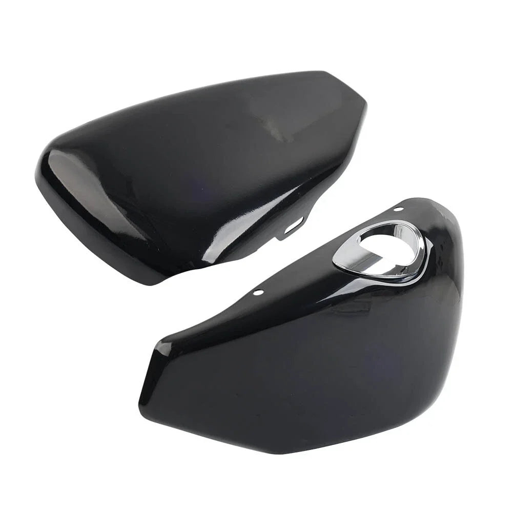 Vivid Black ABS Battery Covers for Harley Sportster XL883 1200 (2014-2022)